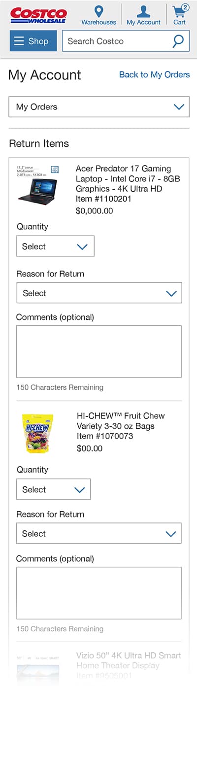 Costco Self-Service Returns - Jennifer Ritchie Design